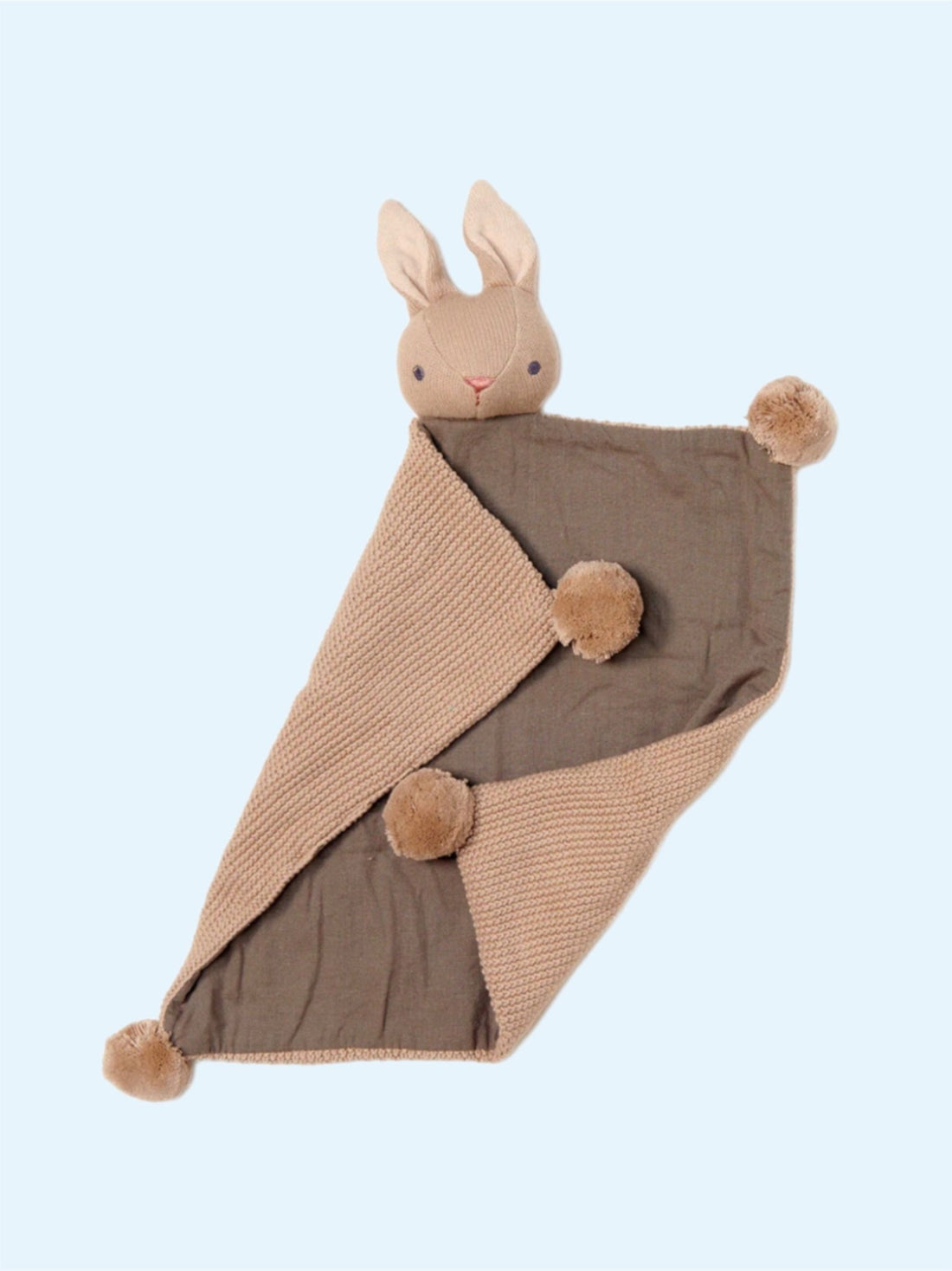 Baby Threads Taupe Bunny Comforter - Little Rascals