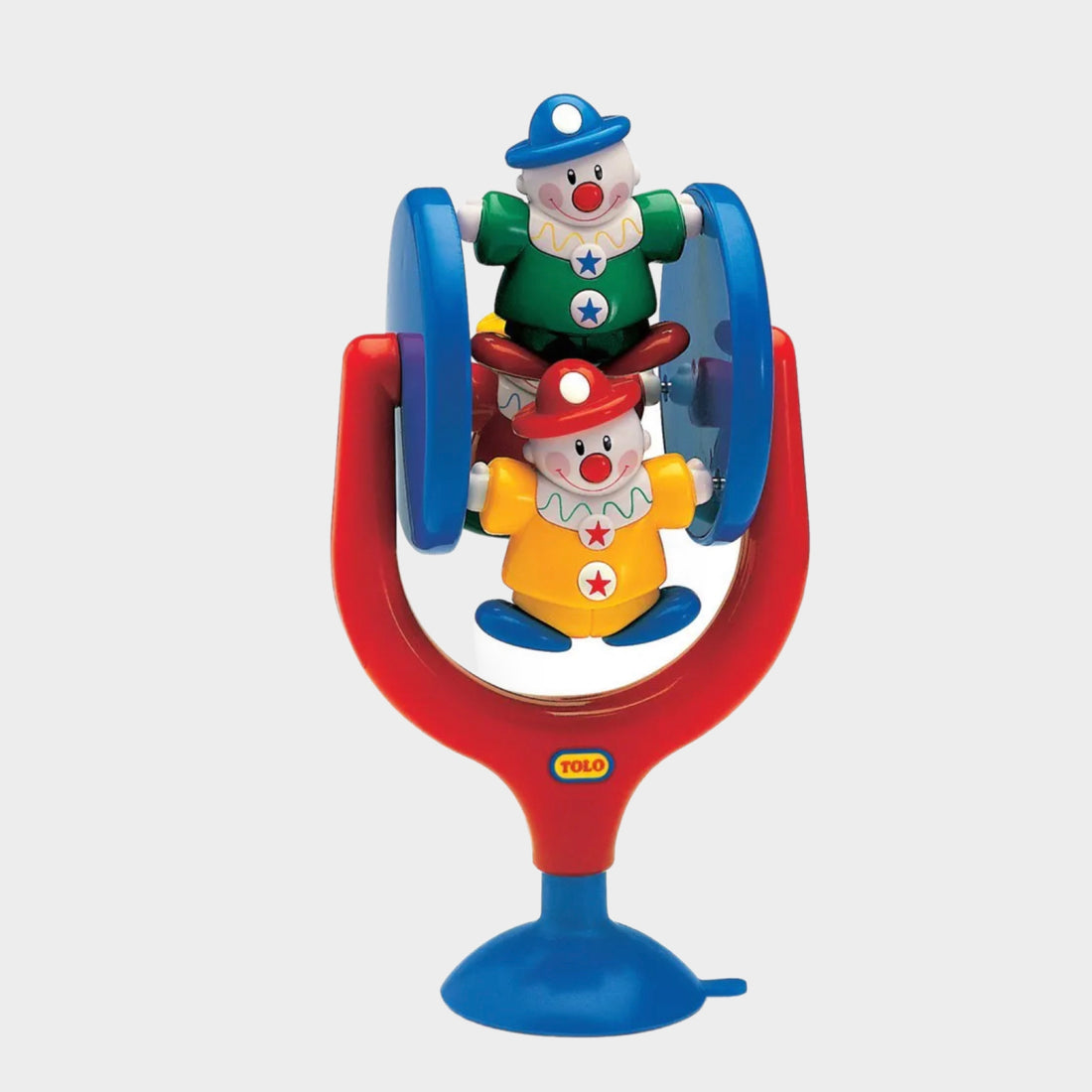 Tolo Classic Table Toy with Suction Cup - Spinning Clowns