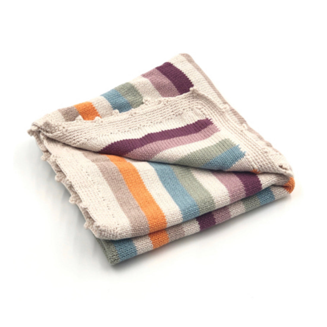 Organic Baby Blanket - Soft Stripes I